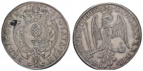 bis 1799 Augsburg
Ferdinand II. 1578-1637 Taler 1626 Felder altgeglättet, mit Titel Ferdinands II. Dav. 5021 Forster 184 28.75 g. selten ss-vz