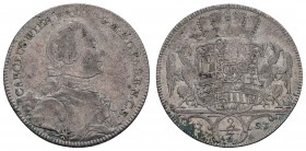bis 1799 Brandenburg-Ansbach
Karl Wilhelm Friedrich, selbständig, 1729-1757 2/3 Taler 1753 Ansbach Dav. 313 A Slg. Wilm. 1025 13.56 g. ss