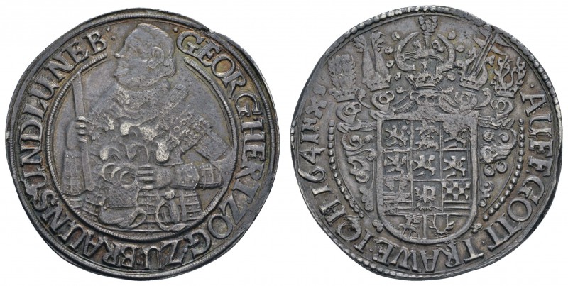 bis 1799 Braunschweig-Calenberg-Hannover
Georg, 1636-1641 Reichstaler 1641 Zell...