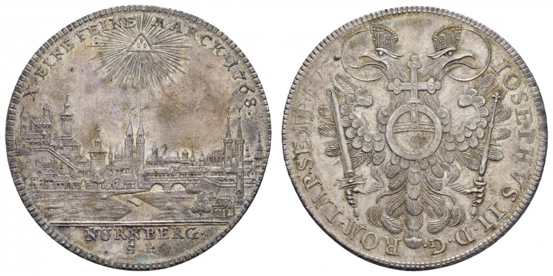 bis 1799 Nürnberg
Joseph II., 1765-1790 Taler 1768 Nürnberg mit Titel Josefs II...