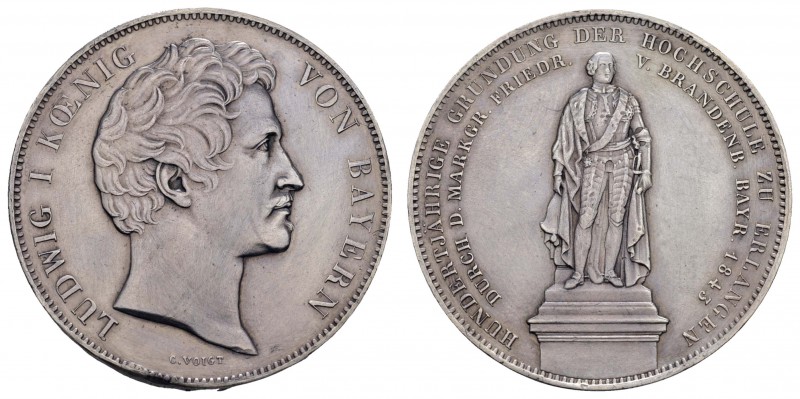 1800 bis 1871 Bayern
Ludwig I. Karl August, 1825-1848 Doppeltaler 100-jährige G...