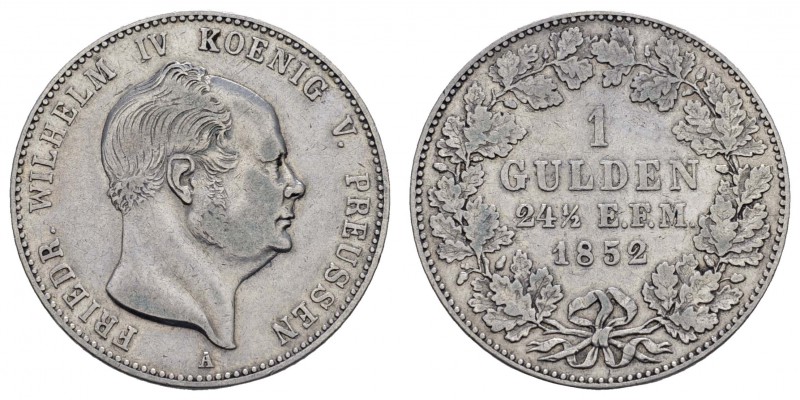 1800 bis 1871 Preußen
Friedrich Wilhelm IV., 1840-1861 Gulden 1852 Berlin für H...