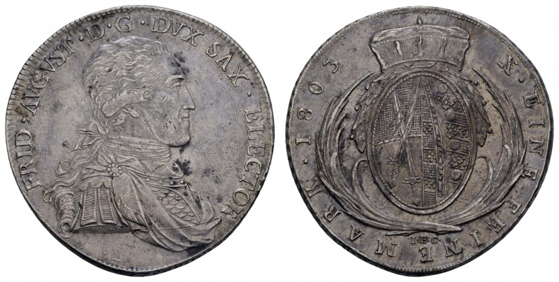 1800 bis 1871 Sachsen
Friedrich August III. 1763-1806 Taler 1803 Dresden min. j...
