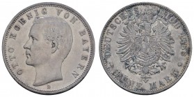 Kaiserreich Silbermünzen Bayern
Otto 1886-1913 5 M 1888 D fein berieben, min. Rs. Jaeger 44 ss-vz/vz