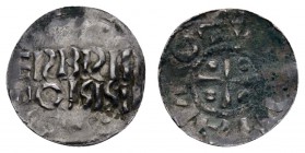 Friesland Wichmann III., 994-1016
 Pfennig Av.: ERBRIR / DORIR, im Hintergrund Andeutung von Trugschrift / Rev.: VVICMAN COM, Kreuz mit Kugeln in den...