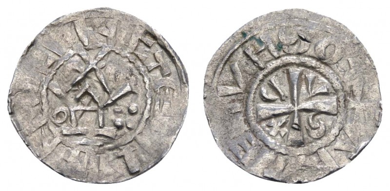 Sachsen anonyme Prägung
 Pfennig 1000-1100 2x wohl slawischer (?) Beischlag zu ...