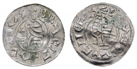 Europa Böhmen
Bretislav I., 1037-1055 Denar Av.: + BRACIZLAVS DVX, Hüftbild von vorn mit Kreuz / Rev.: SCS VVENCEZ - LAVS, Pfau nach links, 2 Exempla...