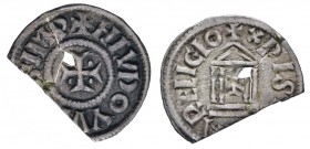 Europa Frankreich
Ludwig der Fromme, 813-840 Denar Mailand Av.: + HLVDOVVICVS IMP, Kreiskreuz, in den Winkeln je eine Kugel / Rev.: +XPISTIANA RELIGI...