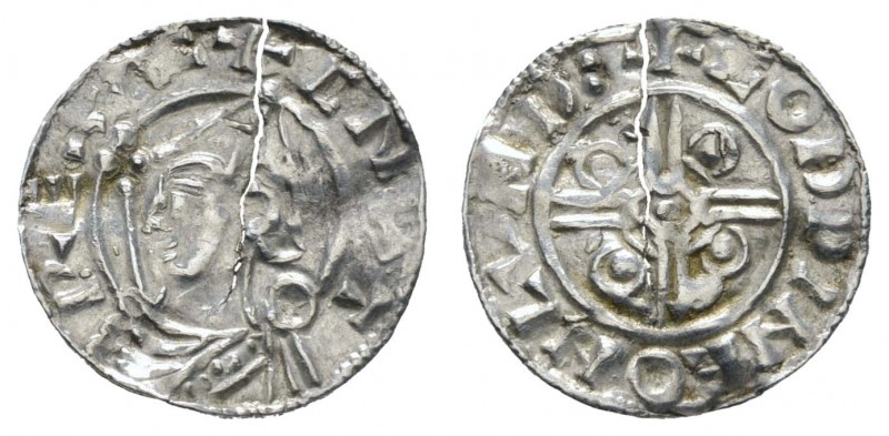 Europa Großbritannien
Cnut, 1016-1035 Penny London, Münzmeister Godwine Pointed...