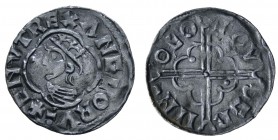 Europa Großbritannien
Cnut, 1016-1035 Penny 1016-1023 York Quatrefoil Type, Münzmeister Authgrimr, Av.: + CNVT REX ANGLORV-, gekrönte Büste nach link...