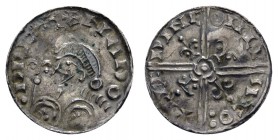 Europa Großbritannien
Harold I., 1035-1040 Penny Lincoln Fleur-de-Lis type, Av.: + HARO - LD REX, drapierte Büste mit Zepter nach links / Rev.: + TET...