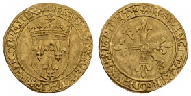 bis 1799 Frankreich
Francois I., 1515-1547 Ecu d'or au soleil 15.1.1540 Lyon Fried. 342 Dupl. 771 3.39 g. ss+