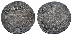 bis 1799 Großbritannien
Edward VI., 1547-1553 Shilling ohne Jahr (1551-1553) London Münzzeichen Tonne (tun), herrliche Patina Seaby 2482 North 1937 6...
