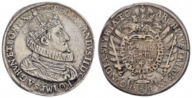 bis 1799 Habsburg
Ferdinand II., 1619-1637 Taler 1620 Graz diverse Schrötlingsfehler, Feld bearbeitet Herinek 412 27.87 g. ss