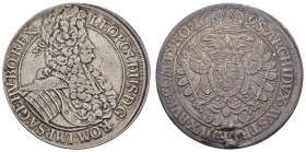 bis 1799 Habsburg
Leopold I., 1657-1705 Taler 1695 Wien Henkelspur Dav. 3229 28.44 g. ss