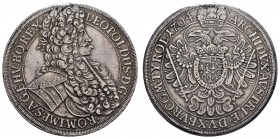 bis 1799 Habsburg
Leopold I., 1657-1705 Taler 1704 Wien Henkelspur Dav. 1001 Herinek 602 28.75 g. ss-vz