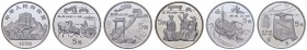 China
Volksrepublik 5 Yuan 1996 Erfindungen und Entdeckungen des Altertums - 5. Ausgabe, alle 5 Silbermünzen gekapselt KM 909-913 PP (Proof)