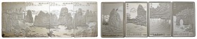 China
Volksrepublik 20 Yuan 1998 Sehenswürdigkeiten in Guilin, alle 4 rechteckigen 20 Yuan Stücke (je 2 oz) im original Holzetui mit Zertifikat und U...