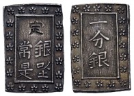 Japan
 1837-1854 AR Tempo 1 Bu-Gin, Typ P/t JNDA 09-50 8.69 g. vz