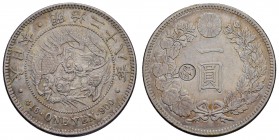 Japan
 1895 = Jahr 28 AR Meiji 1 Yen, KM Osaka JNDA 01-10 B 26.83 g. ss+