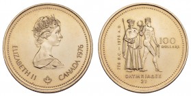 Kanada
Bundesstaat 100 $ 1976 ¼ oz KM 115 vz-st