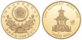 Korea, Süd
Republik seit 1948 50.000 Won 1988 Seoul, roter Fleck KM 73 PP