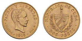 Kuba
Republik 2 Pesos 1916 KM 17 vz-st