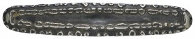 Laos
Königreiche anonym, Silber Tamlung, spätes 17. Jahrhundert, sogenanntes Tigerzungengeld, ca. 117 x 21 x 5 mm, feine Patina Mitchiner vergl. 3011...