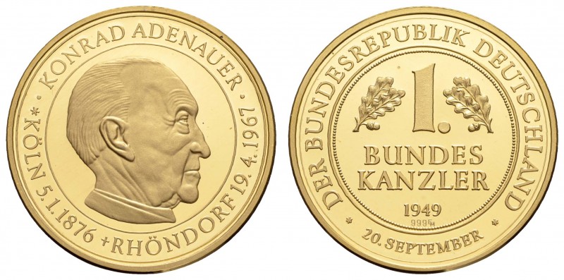 Gold-, Platin- und Palladiummedaillen Personenmedaillen
Adenauer Versandhaus-Fe...