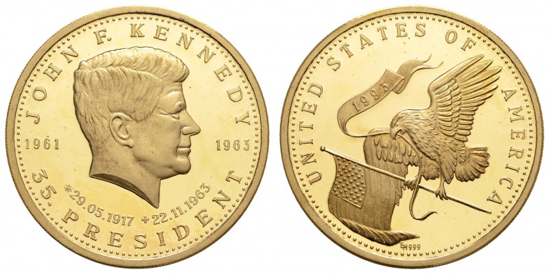 Gold-, Platin- und Palladiummedaillen Personenmedaillen
Kennedy 1993 Feingoldme...