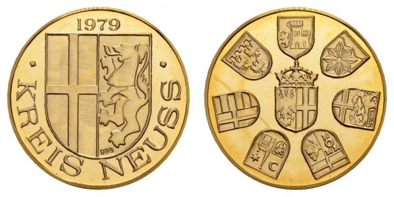Gold-, Platin- und Palladiummedaillen Städtemedaillen
Neuss 1979 Dukatengoldmed...