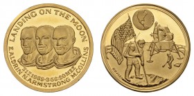 Gold-, Platin- und Palladiummedaillen Thematik
Apollo XI 3 Goldmedaillen 999er auf die Mondlandung 1969 PL