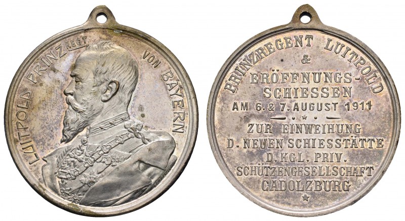 Sonstige Medaillen Deutschland
Bayern 1914 tragbare versilberte Medaille, auf d...
