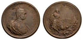 Sonstige Medaillen Deutschland
Preußen 1892 kleine Wittenberger Gedächtnismedaille, vergeben 1894-1906, Bronzeguss, Av.: Brustbild Kaiser Wilhelm II....