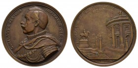 Sonstige Medaillen Deutschland
Preußen 1904 große Bronzemedaille, von Haferkamp, auf die Enthüllung des Kaiser-Friedrich-Denkmals und die Einweihung ...