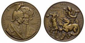 Sonstige Medaillen Deutschland
Preußen 1913 Wilhelm II., 1888-1918, Bronzemedaille von Vorfeld anlässlich der 200-jährigen Zugehörigkeit des Herzogtu...