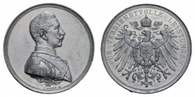 Sonstige Medaillen Deutschland
Preußen ohne Jahr Prämienmedaille Kaiser und König Wilhelm II., Zinn geprägt, Av.: das nach rechts gewandte Brustbild ...