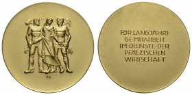 Sonstige Medaillen Deutschland
Rheinland-Pfalz ohne Jahr (1929) vergoldete Bronzemedaille von Heinrich Moshage (* 1896 Osnabrück, + 1968 Düsseldorf) ...