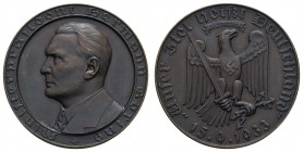 Sonstige Medaillen Deutschland
Drittes Reich 1933 Bronzemedaille von F. Beyer, Av.: Hermann Göring (1893-1946) Brustbild nach links / Rev.: Adler mit...