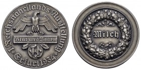 Sonstige Medaillen Deutschland
Drittes Reich 1934 Reichsnährstands-Ausstellung Erfurt 1934, Silbermedaille Milch, im Rand gepunzt SILBER 990 26.02 g....