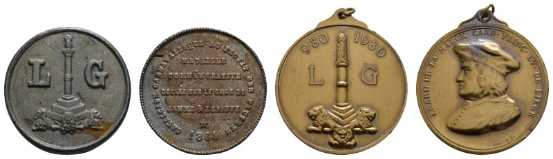Sonstige Medaillen Europa
Belgien 1864 Lüttich, Eisenmedaille, Cavalcade carnav...