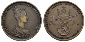 Sonstige Medaillen Europa
Habsburg 1836 Ferdinand I., 1835-1848, AE-Medaille von I.D. Böhm auf die böhmische Krönung des Kaiserpaares in Prag, Av.: g...