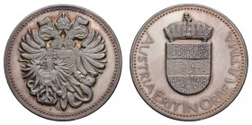 Sonstige Medaillen Europa
Österreich ohne Jahr (1976) Sterlingsilbermedaille, im Rand gepunzt: 925 MMV 1976 1000 JAHRE OESTERREICH 48.56 g. selten PL...