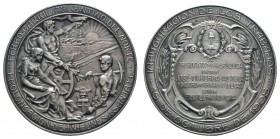 Sonstige Medaillen Übersee
Argentinien 1908 versilberte Bronzemedaille von J. Cottuzzo auf die Eröffnung der Nordbahn, gewidmet vom Präsidenten Jose ...