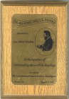 Sonstige Medaillen Personenmedaillen
Frahm 1995 Ehrenplakette der International Association of Bryologists, wie verliehen montiert auf massivem Eiche...
