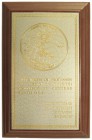 Sonstige Medaillen Personenmedaillen
Frahm 1997 Ehrenplakette anlässlich des IAP-Symposiums der Bryologie in Peking, wie verliehen montiert auf massi...