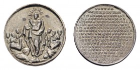 Sonstige Medaillen Religion
 kleine Silbermedaille des 17. oder 18. Jahrhunderts, evtl. spätere Prägung, Av.: Jesus steht inmitten seiner Jünger und ...