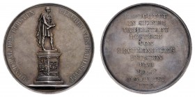 Sonstige Medaillen Städtemedaillen
Rostock 1819 Silbermedaille von J. L. Jachtmann, auf die Errichtung des Denkmals auf Fürst Blücher von Wahlstatt i...