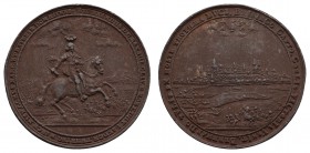 Sonstige Medaillen Thematik
Nachprägungen/Sammleranfertigungen 1638 Sachsen, verkupferte Zinnmedaille, im Stil der Silbermedaille zur Eroberung von B...