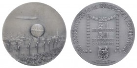 Sonstige Medaillen Zeppelin
 1909/1968 Versilberte Bronzemedaille von H. Ströbel, Erinnerungsmedaille an die Nürnberger Zeppelintage - gewidmet vom V...